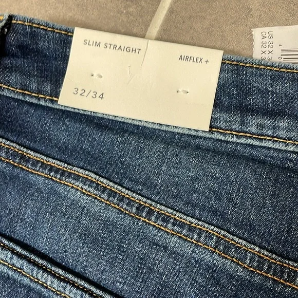 American Eagle Outfitters Airflex+ Slim Straight Jeans size 32X33.5